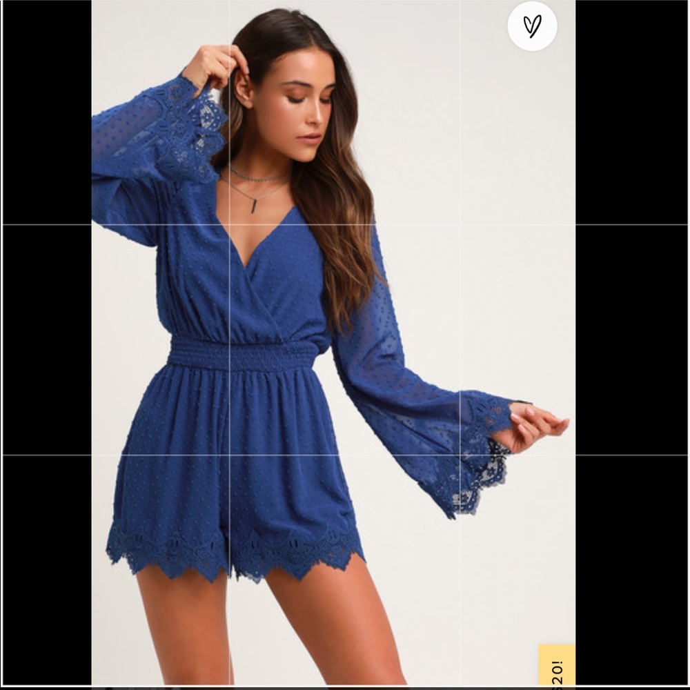 Royal Blue Lulu’s Romper